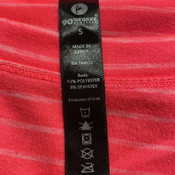 Long Sleeve Fitted Athletic Running‎ Thumb Holes Reflective Top Hot Pink S - Picture 9 of 9